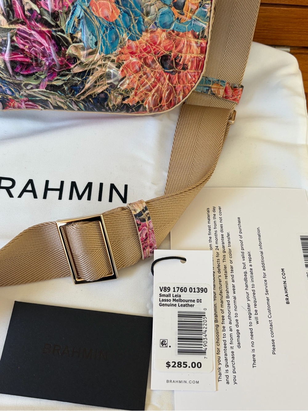 Brahmin Leia Lasso Melbourne Crossbody Bag - Picture 10 of 10